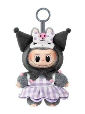 THE MONSTERS × Hello Kitty and Friends Series-Vinyl Plush Pendant - Kuromi